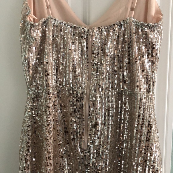 Windsor, gold sequin short dress, size small - Picture 3 of 4